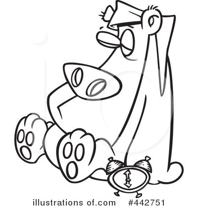 Royalty-Free (RF) Bear Clipart Illustration by toonaday - Stock Sample #442751