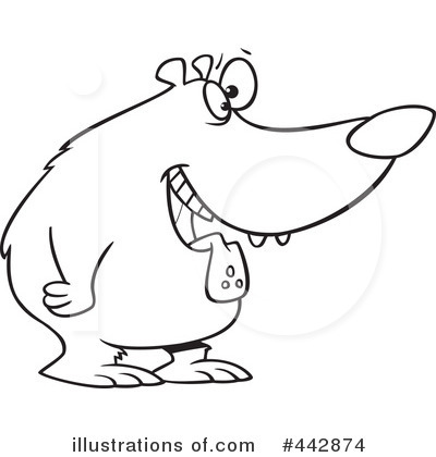 Royalty-Free (RF) Bear Clipart Illustration by toonaday - Stock Sample #442874