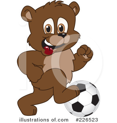 Royalty-Free (RF) Bear Mascot Clipart Illustration by Mascot Junction - Stock Sample #226523