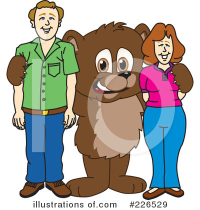 Royalty-Free (RF) Bear Mascot Clipart Illustration by Mascot Junction - Stock Sample #226529