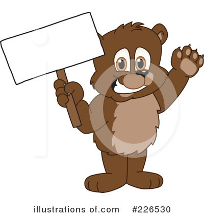 Royalty-Free (RF) Bear Mascot Clipart Illustration by Mascot Junction - Stock Sample #226530