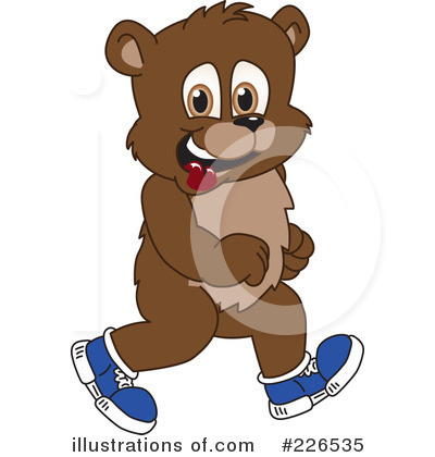 Royalty-Free (RF) Bear Mascot Clipart Illustration by Mascot Junction - Stock Sample #226535