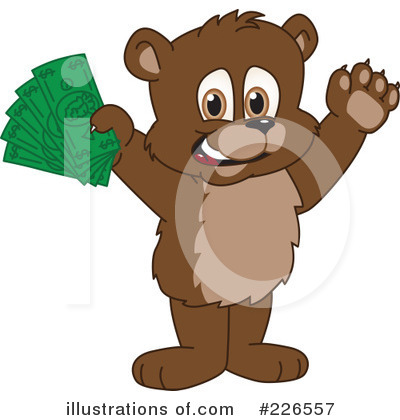 Royalty-Free (RF) Bear Mascot Clipart Illustration by Mascot Junction - Stock Sample #226557