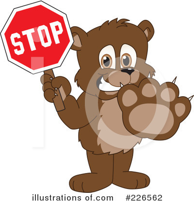 Royalty-Free (RF) Bear Mascot Clipart Illustration by Mascot Junction - Stock Sample #226562