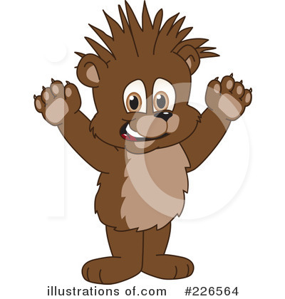 Royalty-Free (RF) Bear Mascot Clipart Illustration by Mascot Junction - Stock Sample #226564