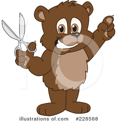 Royalty-Free (RF) Bear Mascot Clipart Illustration by Mascot Junction - Stock Sample #226568