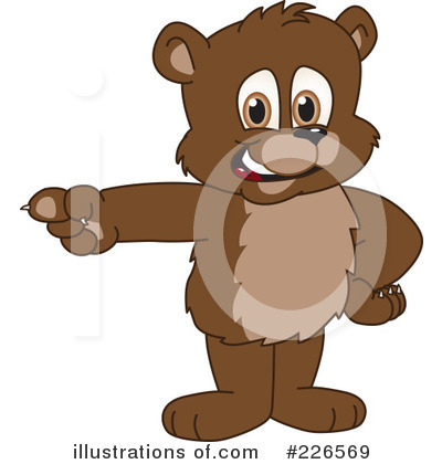 Royalty-Free (RF) Bear Mascot Clipart Illustration by Mascot Junction - Stock Sample #226569