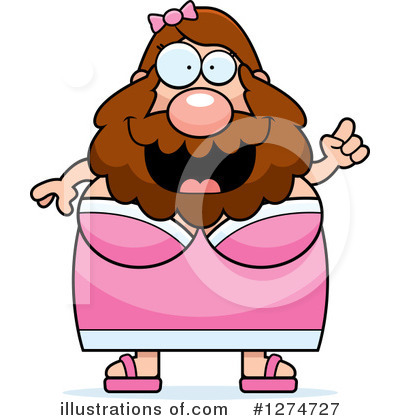 Bearded Lady Clipart #1274727 by Cory Thoman