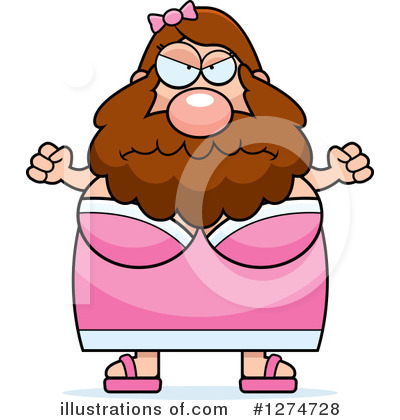 Royalty-Free (RF) Bearded Lady Clipart Illustration by Cory Thoman - Stock Sample #1274728