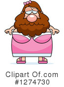 Bearded Lady Clipart #1274730 by Cory Thoman