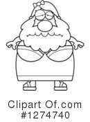 Bearded Lady Clipart #1274740 by Cory Thoman