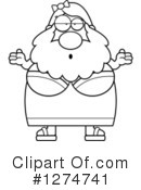Bearded Lady Clipart #1274741 by Cory Thoman