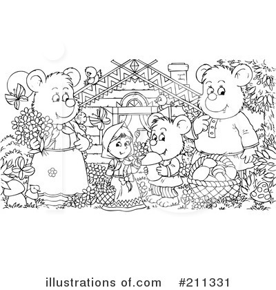 Royalty-Free (RF) Bears Clipart Illustration by Alex Bannykh - Stock Sample #211331