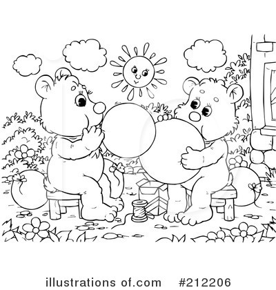 Royalty-Free (RF) Bears Clipart Illustration by Alex Bannykh - Stock Sample #212206
