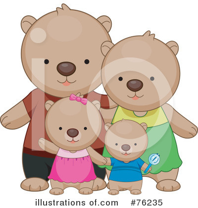 Royalty-Free (RF) Bears Clipart Illustration by BNP Design Studio - Stock Sample #76235