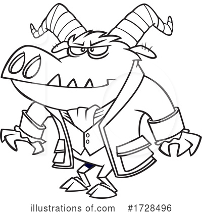 Royalty-Free (RF) Beast Clipart Illustration by toonaday - Stock Sample #1728496