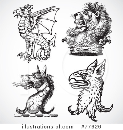 Dragons Clipart #77626 by BestVector