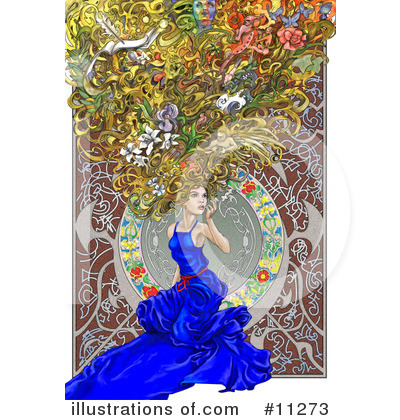 Royalty-Free (RF) Beauty Clipart Illustration by AtStockIllustration - Stock Sample #11273