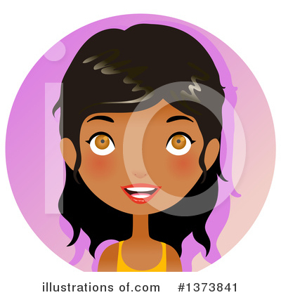 Indian Woman Clipart #1373841 by Melisende Vector