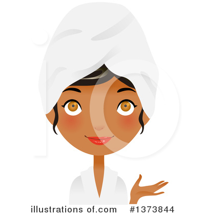 Indian Woman Clipart #1373844 by Melisende Vector