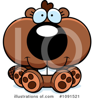 Royalty-Free (RF) Beaver Clipart Illustration by Cory Thoman - Stock Sample #1091521