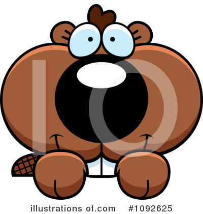 Royalty-Free (RF) Beaver Clipart Illustration by Cory Thoman - Stock Sample #1092625