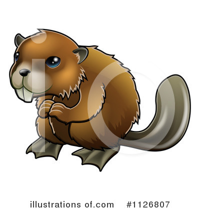 Royalty-Free (RF) Beaver Clipart Illustration by AtStockIllustration - Stock Sample #1126807