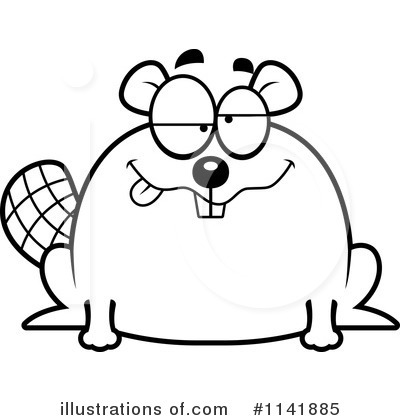 Royalty-Free (RF) Beaver Clipart Illustration by Cory Thoman - Stock Sample #1141885