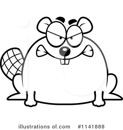 Evil Beaver Clipart #1141888 by Cory Thoman
