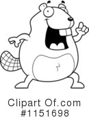 Beaver Clipart #1151698 by Cory Thoman