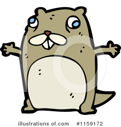 Royalty-Free (RF) Beaver Clipart Illustration by lineartestpilot - Stock Sample #1159172