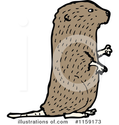 Royalty-Free (RF) Beaver Clipart Illustration by lineartestpilot - Stock Sample #1159173