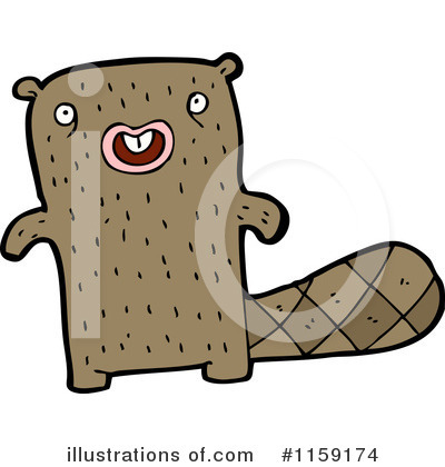 Royalty-Free (RF) Beaver Clipart Illustration by lineartestpilot - Stock Sample #1159174