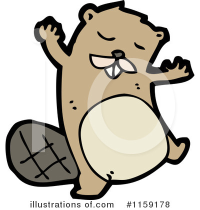 Royalty-Free (RF) Beaver Clipart Illustration by lineartestpilot - Stock Sample #1159178