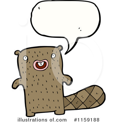 Royalty-Free (RF) Beaver Clipart Illustration by lineartestpilot - Stock Sample #1159188