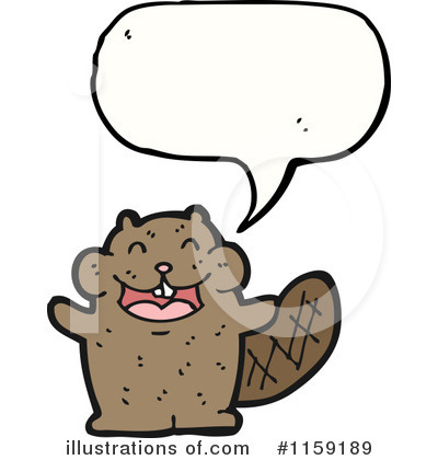 Royalty-Free (RF) Beaver Clipart Illustration by lineartestpilot - Stock Sample #1159189