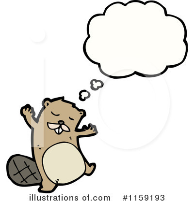 Royalty-Free (RF) Beaver Clipart Illustration by lineartestpilot - Stock Sample #1159193