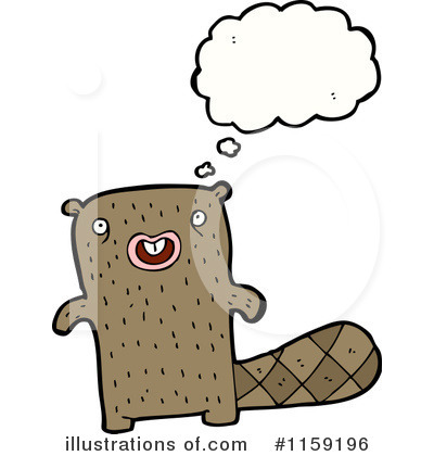 Royalty-Free (RF) Beaver Clipart Illustration by lineartestpilot - Stock Sample #1159196