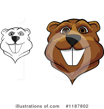 Royalty-Free (RF) Beaver Clipart Illustration by Vector Tradition SM - Stock Sample #1187802