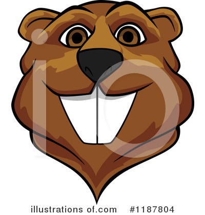 Beaver Clipart #1187804 by Vector Tradition SM