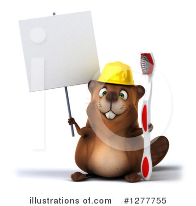 Royalty-Free (RF) Beaver Clipart Illustration by Julos - Stock Sample #1277755