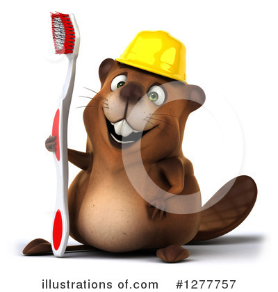 Royalty-Free (RF) Beaver Clipart Illustration by Julos - Stock Sample #1277757