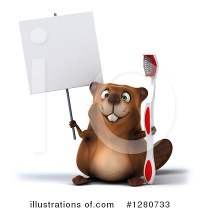 Royalty-Free (RF) Beaver Clipart Illustration by Julos - Stock Sample #1280733