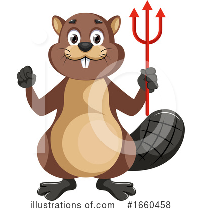Royalty-Free (RF) Beaver Clipart Illustration by Morphart Creations - Stock Sample #1660458