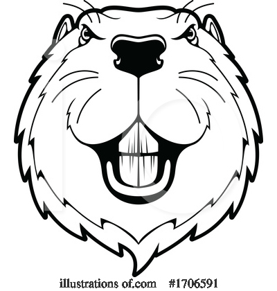 Beaver Clipart #1706591 by Vector Tradition SM