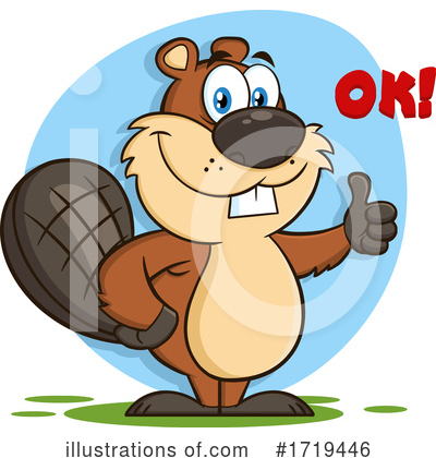 Royalty-Free (RF) Beaver Clipart Illustration by Hit Toon - Stock Sample #1719446