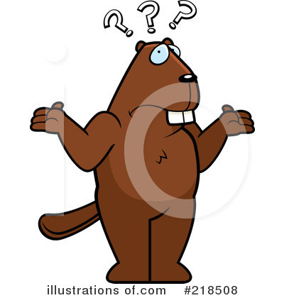 Royalty-Free (RF) Beaver Clipart Illustration by Cory Thoman - Stock Sample #218508