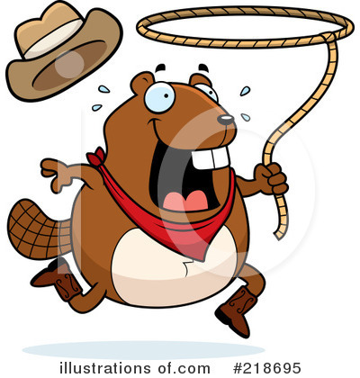 Royalty-Free (RF) Beaver Clipart Illustration by Cory Thoman - Stock Sample #218695