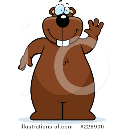 Royalty-Free (RF) Beaver Clipart Illustration by Cory Thoman - Stock Sample #228900