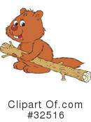 Beaver Clipart #32516 by Alex Bannykh